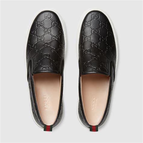 black gucci slip on shoes|slip on Gucci price.